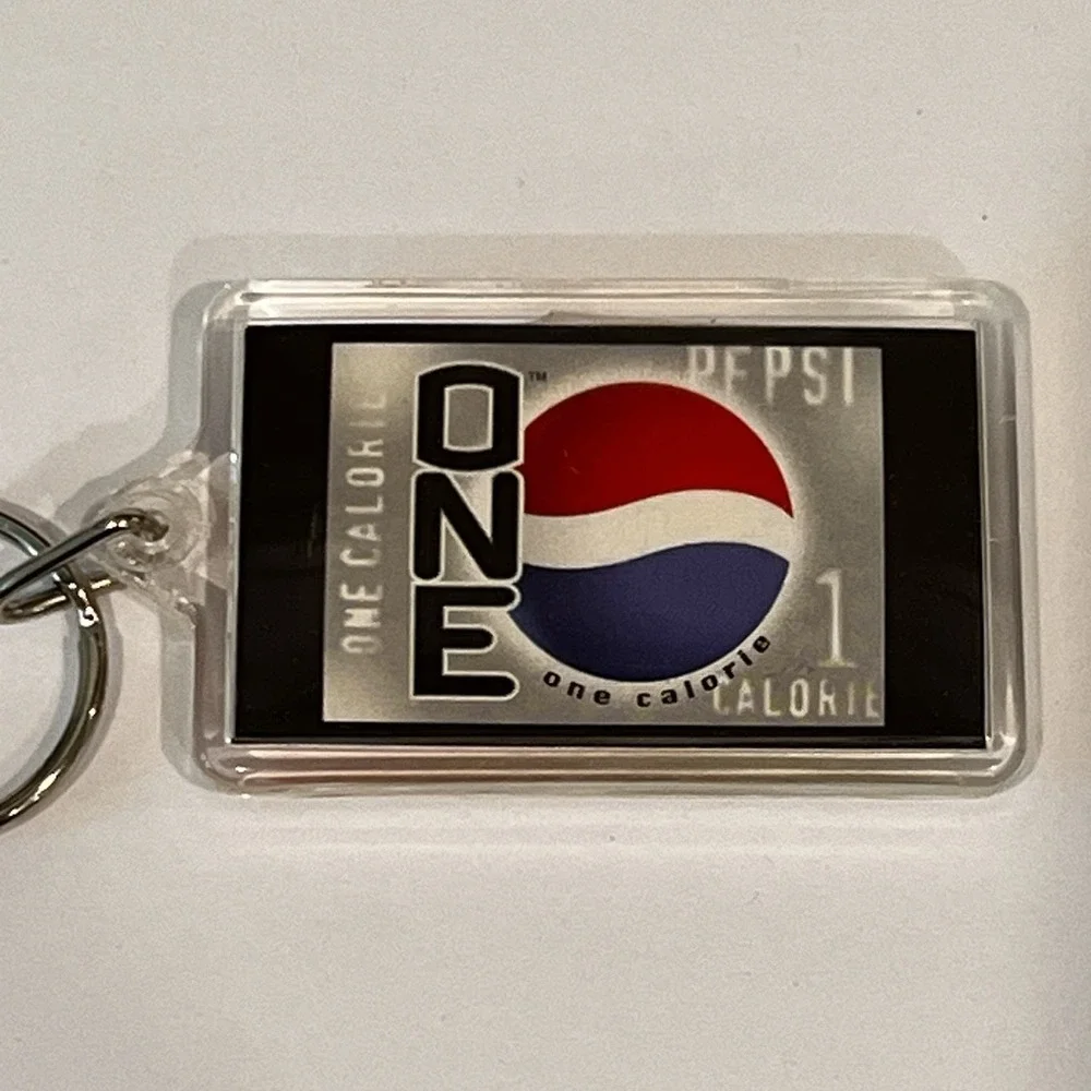 Vintage 1999 NCAA Final Four Basketball Pepsi One Acrylic Keychain‎ Key Ring Fob